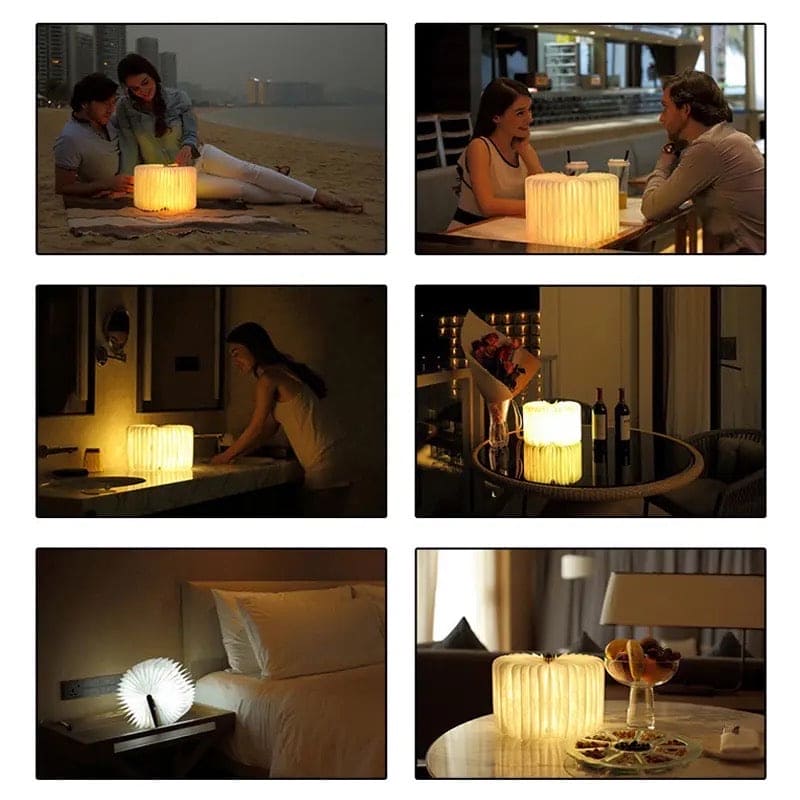 LED Wooden Book Lamp, 3D Folding Wooden Book Lamp, Multicolor Colors Folding Night Light, USB Recharge Wooden Book Light Decor, Book Light for Bedroom LED Wooden Book Lamp, 3D Folding Wooden Book Lamp, Multicolor Colors Folding Night Light, USB Recharge Wooden Book Light Decor, Book Light for Bedroom